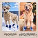 Non-Slip Dog Socks Prevent Licking Paws,Grippy Socks for Senior Dog Walk on Hardwood Floor,Paw Protectors,Blue 2 Pairs,XL