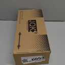 JQK Bathroom Glass Shelf, Floating Tempered Glass Shower Storage 12 by 5 inches, 304 Stainless Steel Brushed Gold Wall Mount 2 Pack, TGS201L12-BG-P2