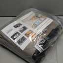 URPOWER Backseat Extender for Dogs - Hard Bottom Dog Car Seat Cover for Back Seat, Dog Hammock for Car and SUV, Pet Rear Seat Protector Dogs Travel Bed with Mesh Window & Side Flaps (Khaki)