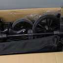 Wagon Stroller for 2 Kids & Cargo-Travel Stroller Push-Pull Double Wagon Lightweight Folding Stroller for Newborn&Toddler with 5-Point Harness,Adjustable Handle Bar and Canopy,Tray Table,Cup Holder (Black)