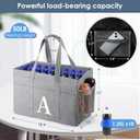 2 x TRSODD Mothers Day Gifts for Sister Friends Birthday Gifts for Her Reusable Grocery Bags Foldable 10 Gallon Extra Large Utility Tote Bag (Best Sister Ever)