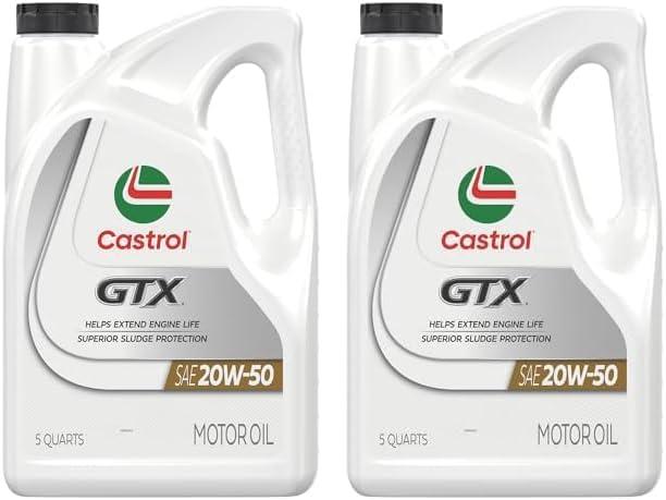 Castrol GTX 20W-50 Motor Oil, 5 Quart