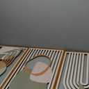 IARTTOP Green Boho Wall Art Set Of 3 Large Geometric Wood Wall Art Mid Century Modern Artwork Neutral Abstract Bohemian Wall Decor for Living Room Bedroom Office-16 x 32 Inch