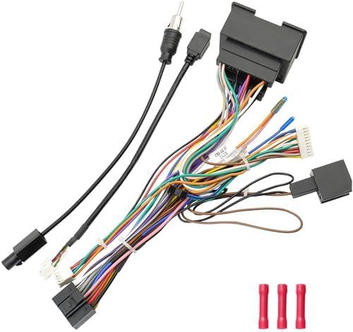 Jayubien 44Pin Radio Wiring Harness Kit Replacement for Chevrolet Malibu Trax Cruze Aveo Orlando,16Pin ISO Android Stereo Connector with Factory USB Adapter Antenna Cable,No Canbus AMP Function