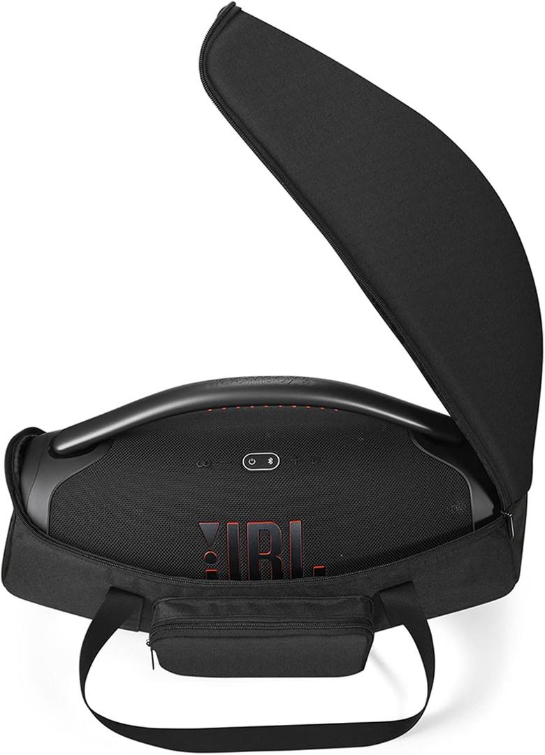 Case for JBL Boombox 3/Boombox 3 Wi-Fi/Boombox 2,Tote Bag Charger Cable Carry Travel Storage Case Cover Shoulder Bag for Boombox 3/2 Portable Bluetooth Speaker(Black)