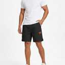 BUXKR Men's Lightweight Athletic Shorts Loose Fit Workout Shorts with Pockets for Gym Training and Sports, Quick-Dry Summer (Black, M)
