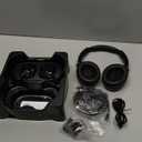 Wireless Headphones for TV Watching, TV Headphones with Transmitter Charging Base, Bluetooth V5.3, No Lip-Sync Delay, Clear Voice, Plug & Play, Comfortable, Gifts for Elderly/Seniors (Black)