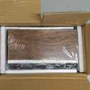 QEEIG Bathroom Shelves Over Toilet - Wall Mounted Floating Shelves Toilet Paper Storage Small Farmhouse Decor Shelf 16 inch Set of 2, Rustic Brown (019-BN2)