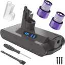 V10 Battery Replacement, Extended Run 100mins Bateria Compatible with SV12 V10 Animal/Absolute/Fluffy/Motorhead/Allergy/Total Clean Cordless Stick Vacuum Cleaner (Not Fit for V12/SV10)