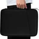 DDgro 12.9 inch iPad Pro Sleeve Tablet Carrying Case for Surface Pro, Galaxy Tab S8/S7+, iPad Pro 12.9 and More Protective Bag with Pockets for Keyboard (PU-Black, 12.9 inch)