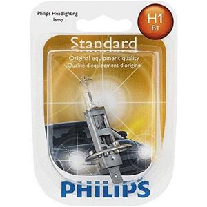 Philips 12258B1 H1 Standard Halogen Replacement Headlight Bulb, 1 Pack