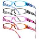 Gaoye 4-Pack Readers for Women, Blue Light Blocking Reading Glasses, Stylish Reading Glasses for Women in 4 Patterns