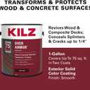 KILZ Over Armor Smooth Solid Coating Resurfacer, Cape Cod, 1 Gallon, 128 Fl Oz