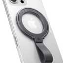 andobil [2025 Unrivaled Stability] Magnetic Phone Grip Holder for MagSafe Ring Stand Holder Kickstand Compatible with MagSafe Accessories for iPhone 16 Pro Max Plus iPhone15/14/13/12&Android,SpaceGrey