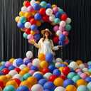 300 Pcs 12 Inch Balloons 15 Kinds Colors Latex Colorful Party Balloon Bulk for Various Party Events Decorations