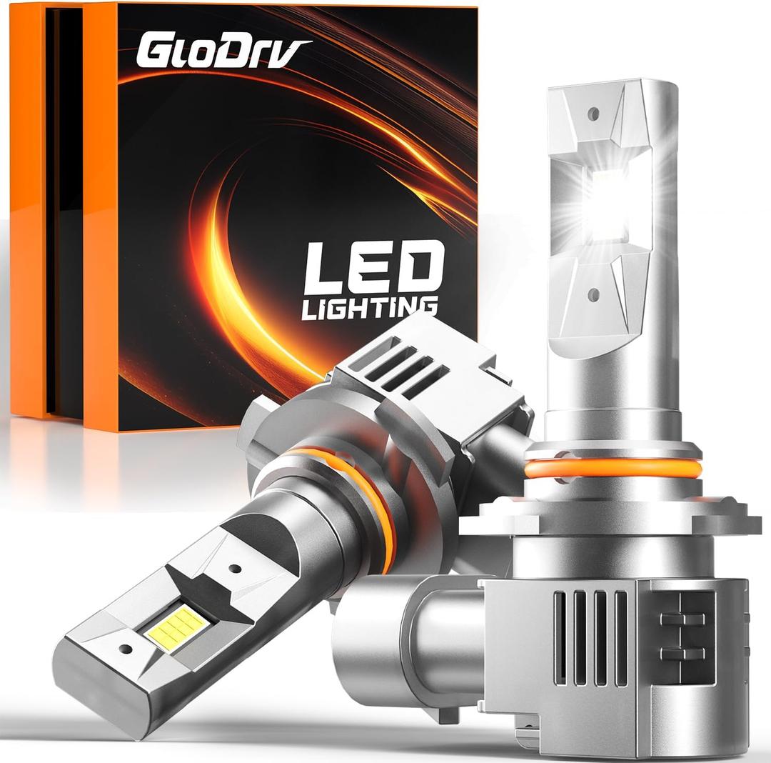 [2026 Upgraded] 90 05 LED Light Bulbs for Cars, 6500K Cool White, 75,000LM, 1:1 Halogen Beam, All-in-One Mini Design, Canbus Ready, Plug and Play, IP68 Waterproof, Fog Light, Pack of 2