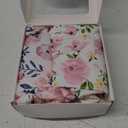 Graco Pack and Play Sheets Fitted, TotAha Buttery Soft Mini Crib Sheets Girl, Floral Pack N Play Mattress Sheets Hypoallergenic, Premium Jersey Playrad Sheets, Meredith Allover & Pale Pink, 2 Pack