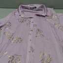 ZEROYAA Mens Hipster Gold Rose Printed Slim Fit Short Sleeve Button Down Dress Shirts M