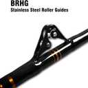 Fiblink Bent Butt Fishing Rod 2-Piece Saltwater Offshore Trolling Rod Big Game Roller Rod Conventional Boat Fishing Pole