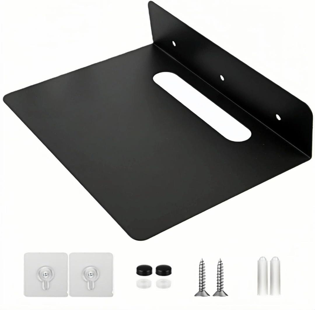 Steel Floating Shelves for Wall,Small Wall ShelfBookshelf Living Room Bedroom Home Office BathroomLittle Mini Tiny Display Hanging Shelves for Books/Storage/Room Decor (11.81X7.87in)