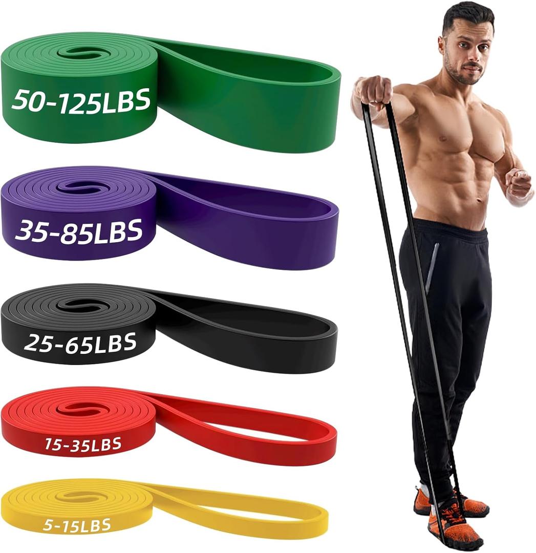 Resistance Bands, Long Exercise Bands for Men & Women Home Gym - Premium Training Bands Perfect for Pull Ups, Stretching and Full-Body Workouts