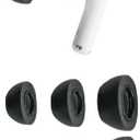 Comply Memory Foam Replacement Earbud Tips for Apple AirPods Pro 1 & 2 | Ultimate Comfort, Secure Fit, Superior Noise Isolation | Anti Slip, Prevent From Falling Out | Black (S/M/L) (3 Pairs)