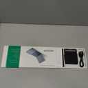 Samsers Multi-Device Foldable Bluetooth Keyboard with Touchpad, Rechargeable Dual-Mode(2.4G+BTx2) Wireless Keyboard with Holder, Portable Folding Keyboards for Android Windows iOS Mac OS - Black