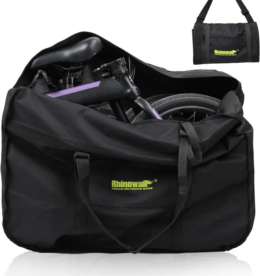 Rhinowalk 20/26inch Folding Bike Bag Waterproof Biycle Travel Case Carrying Case Outdoors Bike Transport Bag for Car Train Air Travel