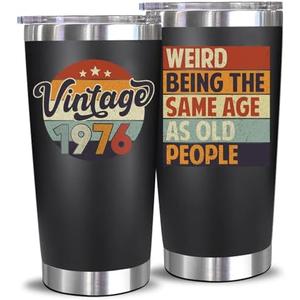 NewEleven 50th Birthday Gifts For Men Women - 50thday Decorations For Him Her - Present For Men Women Turning 50 Year Old Gifts For Mom, Dad, Wife, Husband - 20 Oz Tumbler