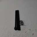 Black Curtain Rods for Windows 32 to 78 inch, 5/8 Inch Square Splicing Curtain Rods with Brackets for Indoor & Outdoor