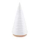 Santa Barbara Design Studio Christmas Shelf Décor - Ceramic Textured Tree Sculpture for Centerpiece or Mantle, X-Large, White