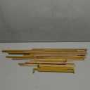 Brass Square Copper Tube -Set of 2, Long 20mm, Wide 20mm, Wall Thickness 1mm, Total Length 500mm for DIY Metal Crafts