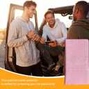 3 x Kewucn Car Registration and Insurance Holder, Leather Auto Glove Box Organizer with Magnetic Shut, Vehicle Compartment Accessories Case for Cards, Driver License & Essential Documents (Large-Pink)