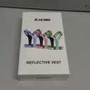 Zacro LED Reflective Vest Running Gear, 5 Lights Colors High Visibility Reflective Running Gear Rechargeable Light Up Running Vest for Walking Running Cycling, Adjustable for Men Women Kids (Bright Green)