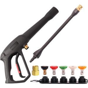 Pressure Washer Spray Gun  for Ryobi Pressure Washer Gun M2214MM and M2215MM Hose Connectors  with 1 Tips Holder and 5 Spray Nozzle Tips