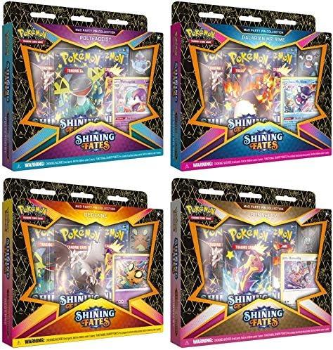 Pokmon TCG: Shining Fates: Mad Party Pin Collection Set of 4
