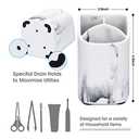 ZCCZ Toothbrush Holder for Bathroom - Perfect Electric or Kids Toothbrush Organizer - Premium White Marble Bathroom Accessory for Modern and Stylish Countertop Storage