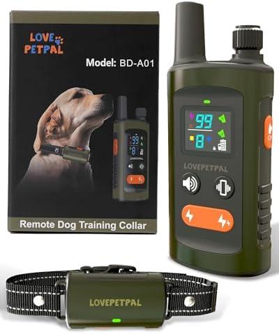 Dog Training Collar with Remote Control, 3500FT Dog Shock Collar for Small Medium Large Dogs, IPX7 Waterproof, 4 Training Modes