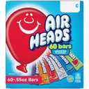 Airheads Full-Size Candy Bars, Taffy Candy Bulk Variety Pack, Individually Wrapped, Six Assorted Fruit Flavors Artificially Flavored, 60 Count Box (EXP 09/30/26)