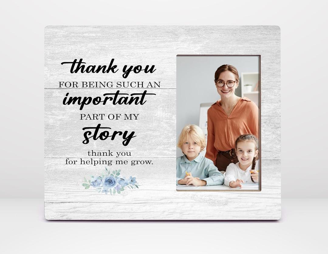 Orchroma Thank You Gifts,Graduation Picture Frames,Thank You Gifts for Teacher Mentor Coach Appreciation Gift,Thank You for Helping Me Grow,4x6 Photo Frame