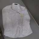 J.VER Womens Dress Shirts Long Sleeve Button Down Shirts Wrinkle-Free Solid Work Blouse
Color: White, Size: Small