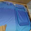 116"×70"×20" Foldable Pool for Kids and Adults,Non-Inflatable Swimming Pool with Metal Frame,Thickened PVC and PP Board Support,Large Stable Collapsible Pool for Family Dogs Backyard Outdoor Blue