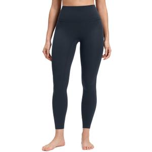 CRZ YOGA Butterluxe No Front Seam Yoga Leggings 25" - High Waisted Womens Lounge Pants Pilates Workout Athletic Buttery Soft (Small, True Navy)
