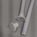 No Drilling Closet Rod, 27.5-82 Inches Hanging Closet Rod for Clothes, Closet Bar & Pole Heavy-duty, Closet Rods for Hanging Clothes For Closet Wardrobes Bathroom Laundry RV Curtains,White