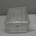 Sea Team Clear Plastic Egg Holder for Fridge, Stackable Refrigerator Egg Container with 2 Removable Trays, Dispenser for Kitchen Storage and Organizer (9.8 x 8.5 x 5.5" / 1-Pack)
