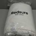 Bedsure Comforters Queen Size Duvet Insert, Quilted Down Alternative Comforter, Ultra Soft Lightweight Comforter Blanket for Bed, with 8 Tabs, Machine Washable, 88x88 in, White