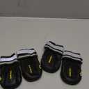 QUMY Dog Shoes for Large Dogs, Medium Dog Boots & Paw Protectors for Winter Snowy Day, Summer Hot Pavement, Water-Resistant in Rainy Weather, Outdoor Walking, Indoor Hardfloors Skid-Resistant Sole (Size 5: 2.4''x2.8''(W*L) (Pack of 4))