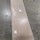 38x84 Inch White Sliding Barn Door Slab with 6.6ft Hardware Kit Included, 5-Panel, MDF Wood Panel Covered with Water-Proof Scratch-Proof PVC Surface, Simple DIY Assembly