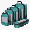 Compression Packing Cubes for Suitcases,5 Set Travel Essentials, Lightweight Luggage Organizer Bags, Travel Cubes for Carry on