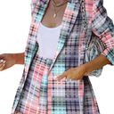 2 Piece Outfits for Women Long Sleeve Solid Open Front Blazer Shorts with Belt Casual Elegant Business Suit Sets Size S